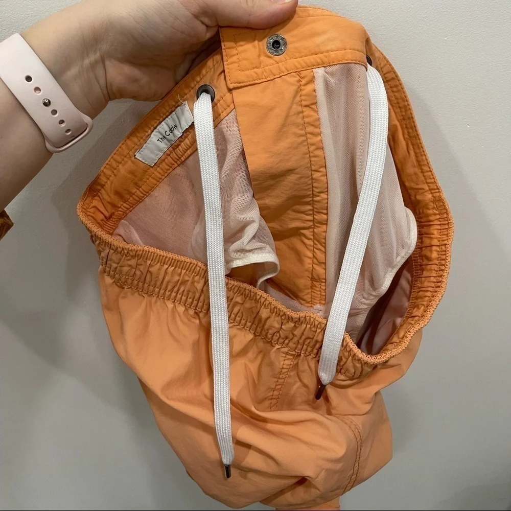 Onia Mens Melon Orange The Calder Swim Trunks Swimsuit Shorts Size Small